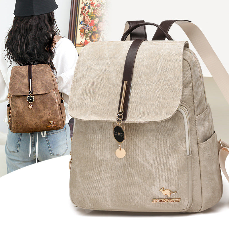 Vintage-Inspired Canvas Backpack Kalsten