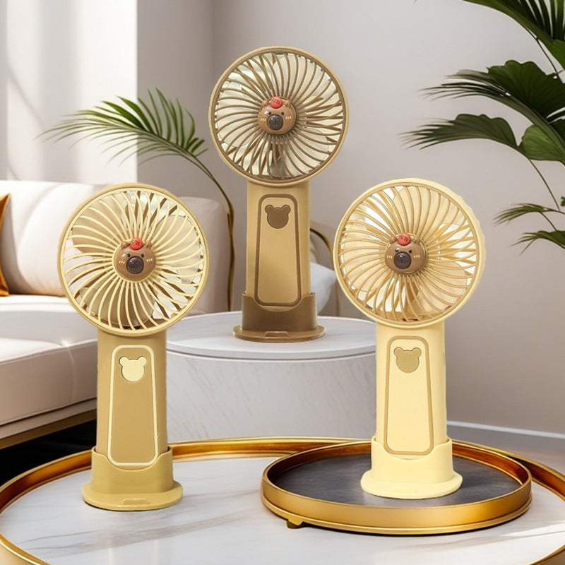 Women Portable Mini Fan with Cute Bear Design Kalsten