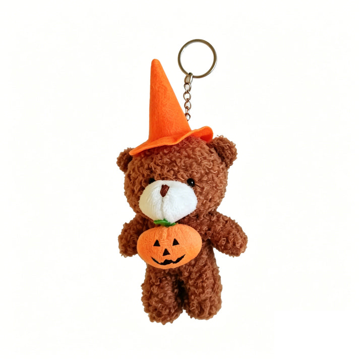 Cuddly Halloween Teddy Bear Keychain