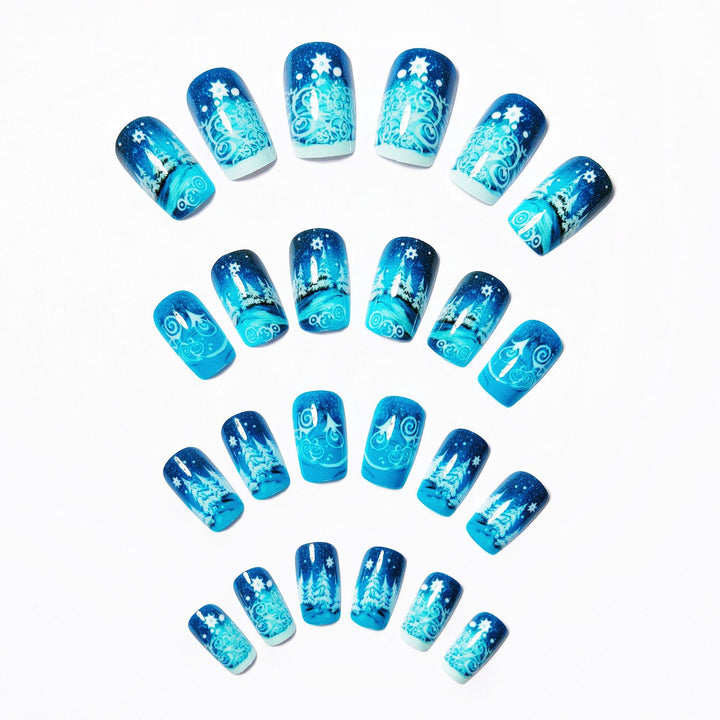 Artificial nails winter motif Kalsten