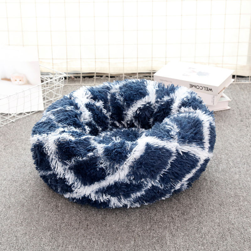 Women Round Plush Pet Bed Kalsten