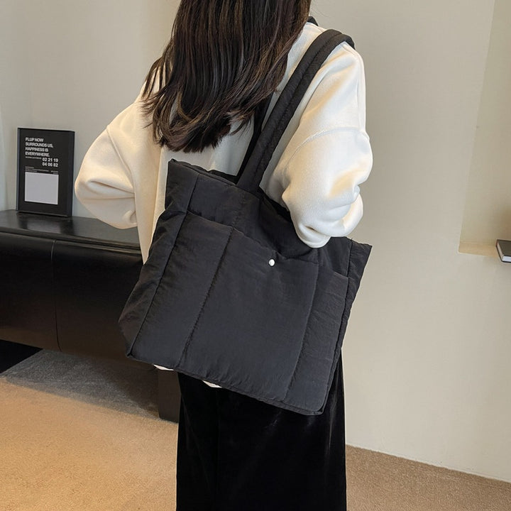 Quilted Oversized Tote Bag