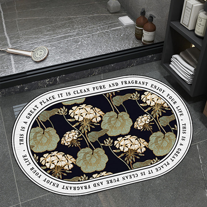 Unisex Floral Pattern Bathmat Kalsten
