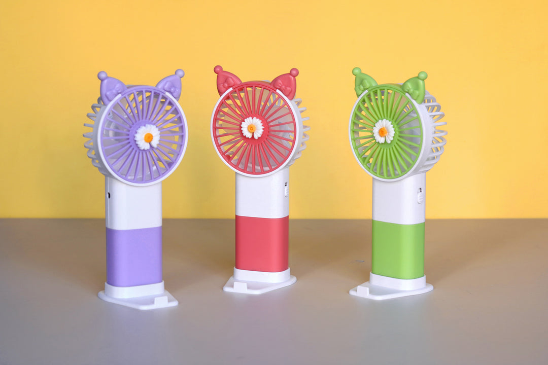 Unisex handheld fan with colorful design and adjustable tilt Kalsten
