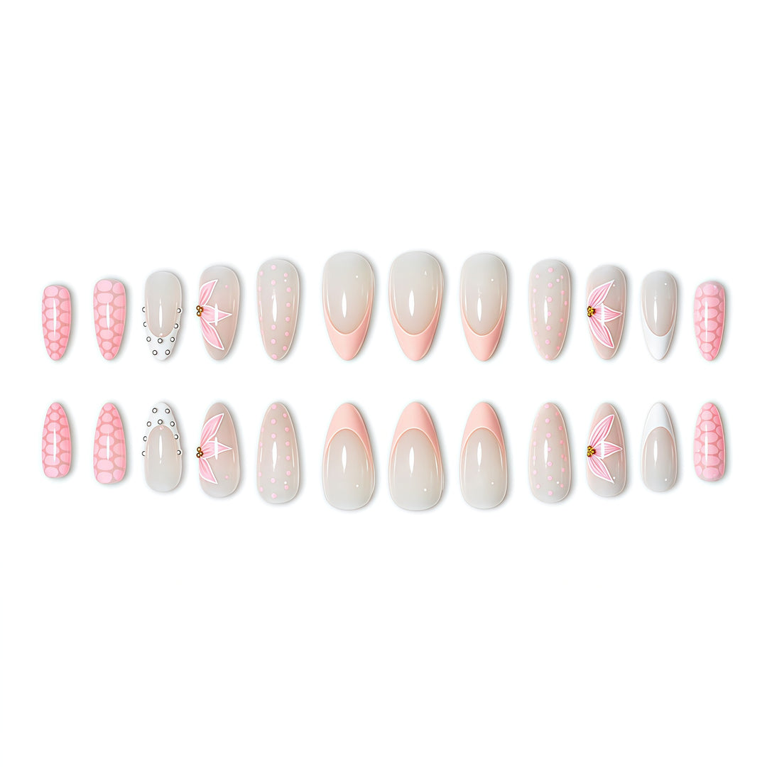 Floral Accent Nail Art Extensions Kalsten