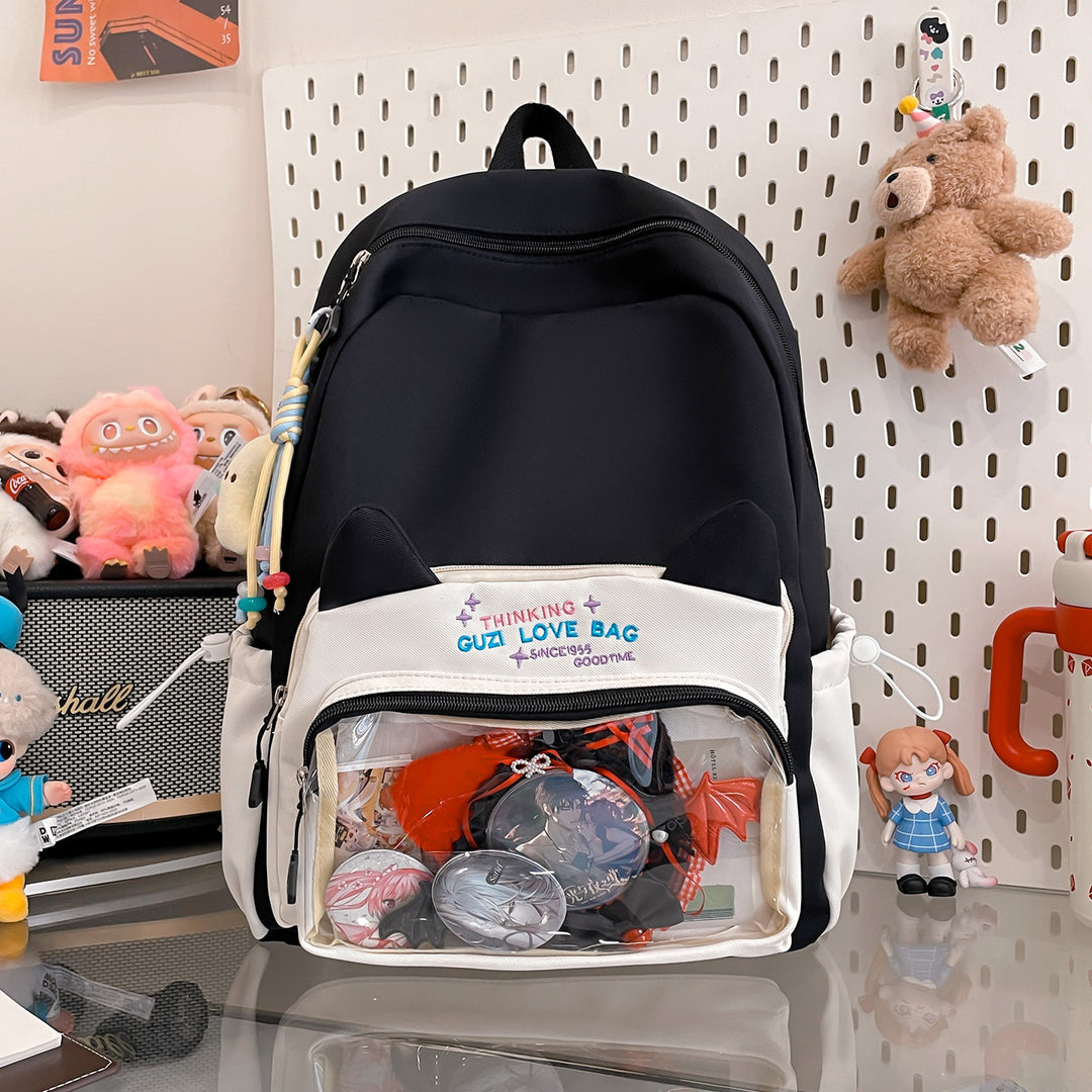Cat-Ear Design Backpack
