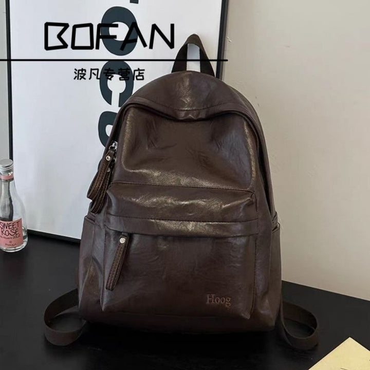 Casual Leather Backpack Kalsten