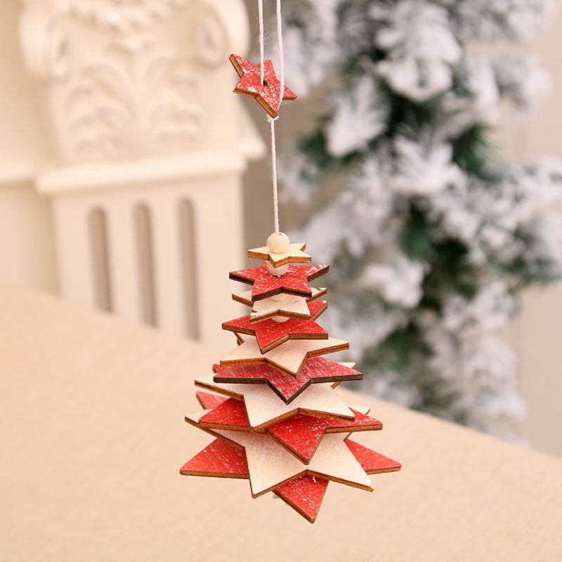 Elegant Wooden Star Ornament Kalsten