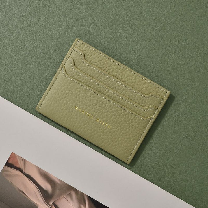 Textured Leather Card Holder Kalsten