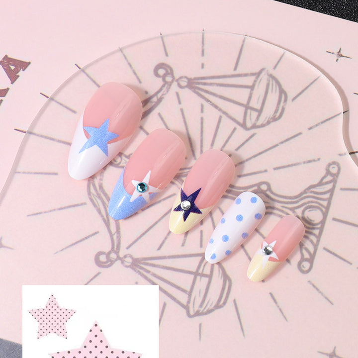 Starry-Themed Press-On Nail Art Kalsten