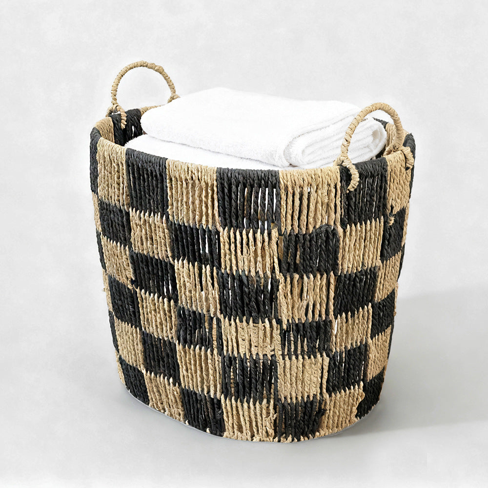 Stylish storage basket with handles Kalsten