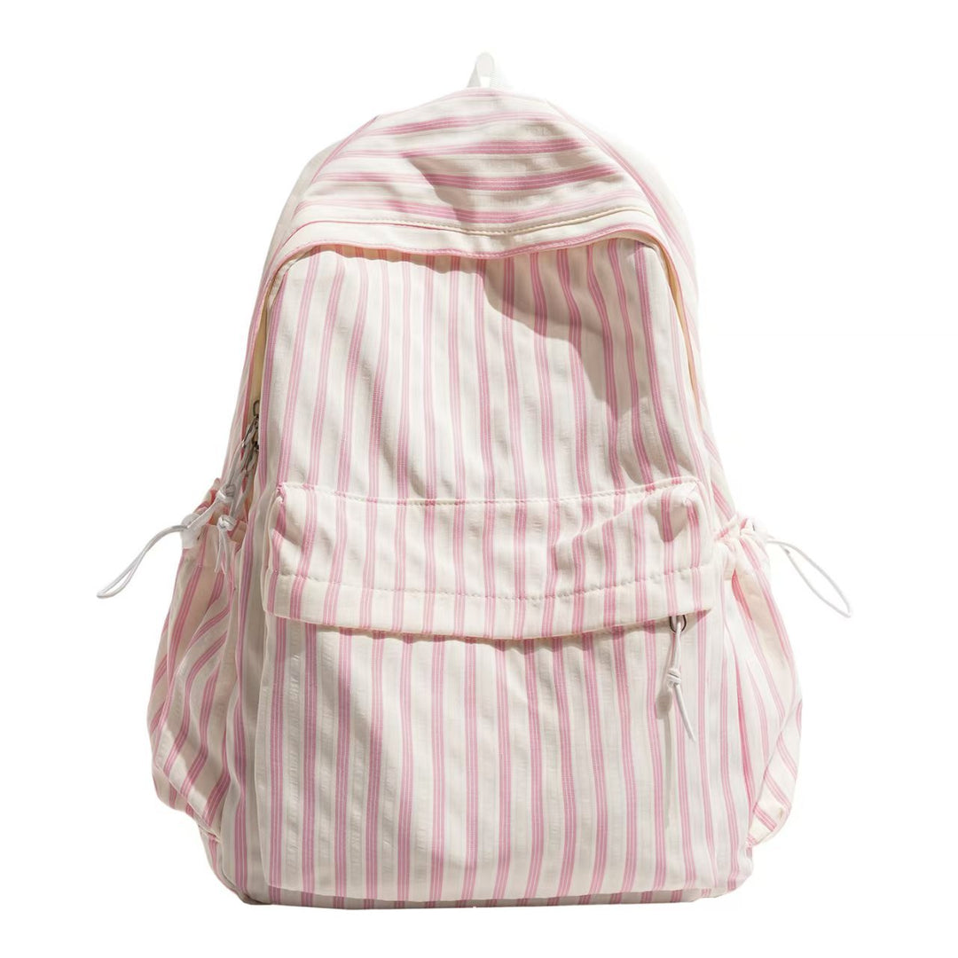 Backpack with Striped Design and Practical Side Pockets Kalsten