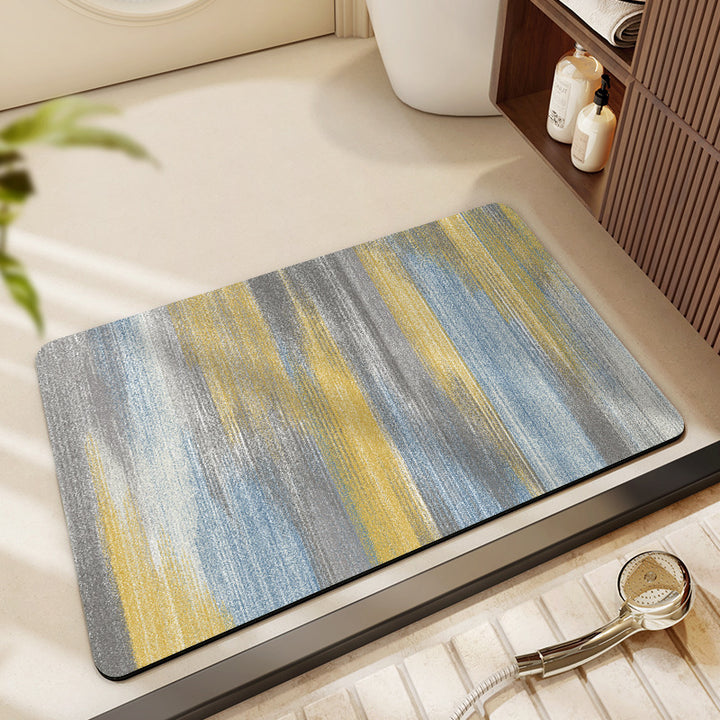 Floral Print Bath Mat Kalsten