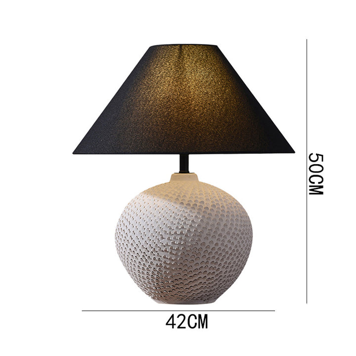 Decorative Table Lamp with Textured Base