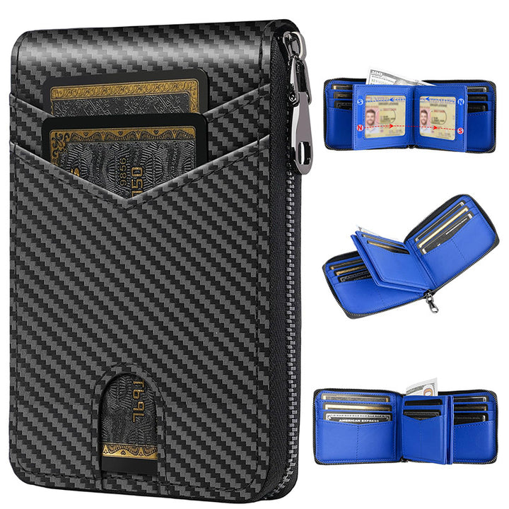 RFID-Blocking Multi-Functional Carbon Fiber Wallet Kalsten