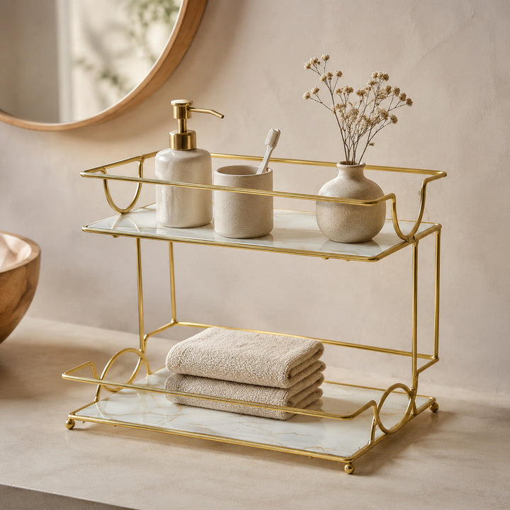 Elegant Two-Tier Serving Tray
