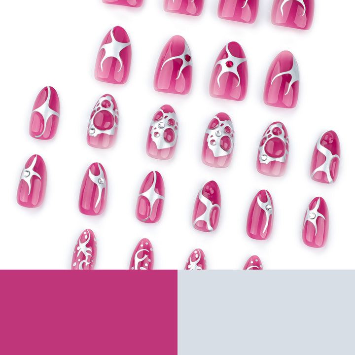 Artful Nail Art with Metallic Accents Kalsten