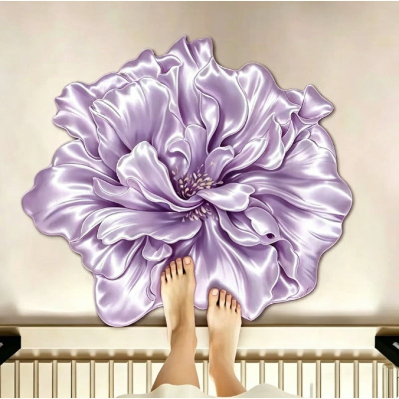 Artistic Floral Shaped Area Rug
