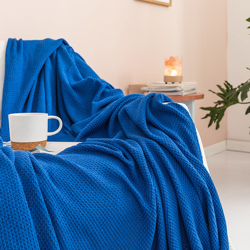 Textured Knit Throw Blanket