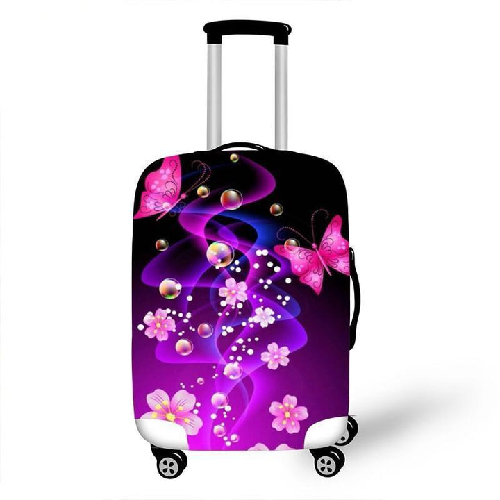 Women's hardshell travel suitcase with floral design Kalsten