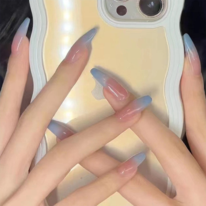 High-gloss artificial nails with rose effect Kalsten