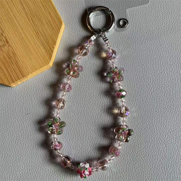 Elegant Floral Beaded Charm Bracelet Kalsten