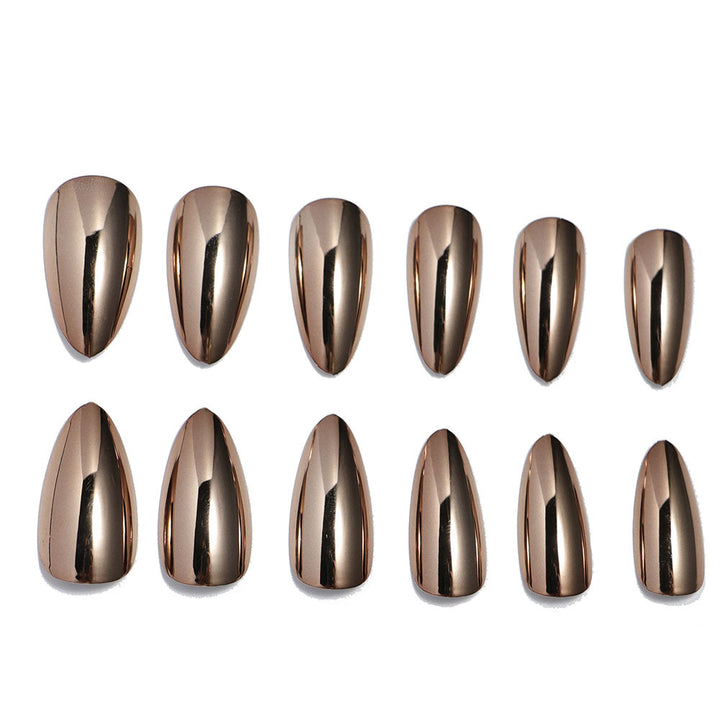 Metallic Stiletto Press-On Nails Kalsten