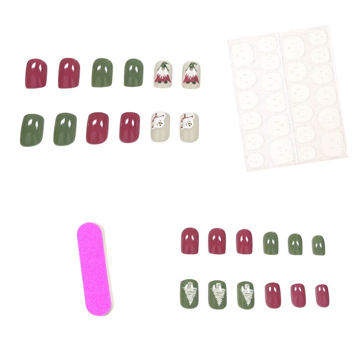 Festive Holiday Nail Art Design Set Kalsten