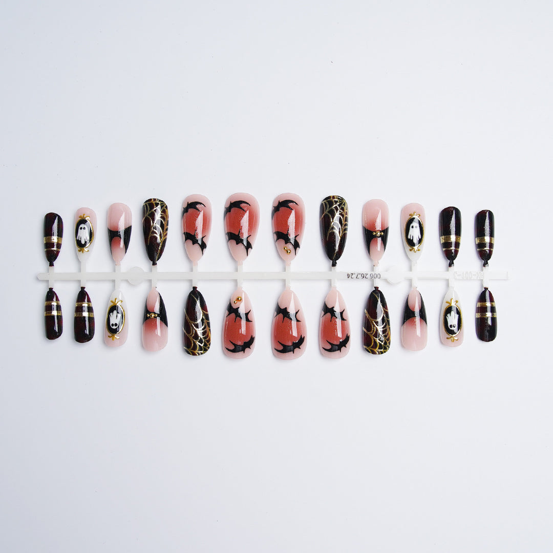 Halloween Artificial Nail Set with Creepy Designs Kalsten