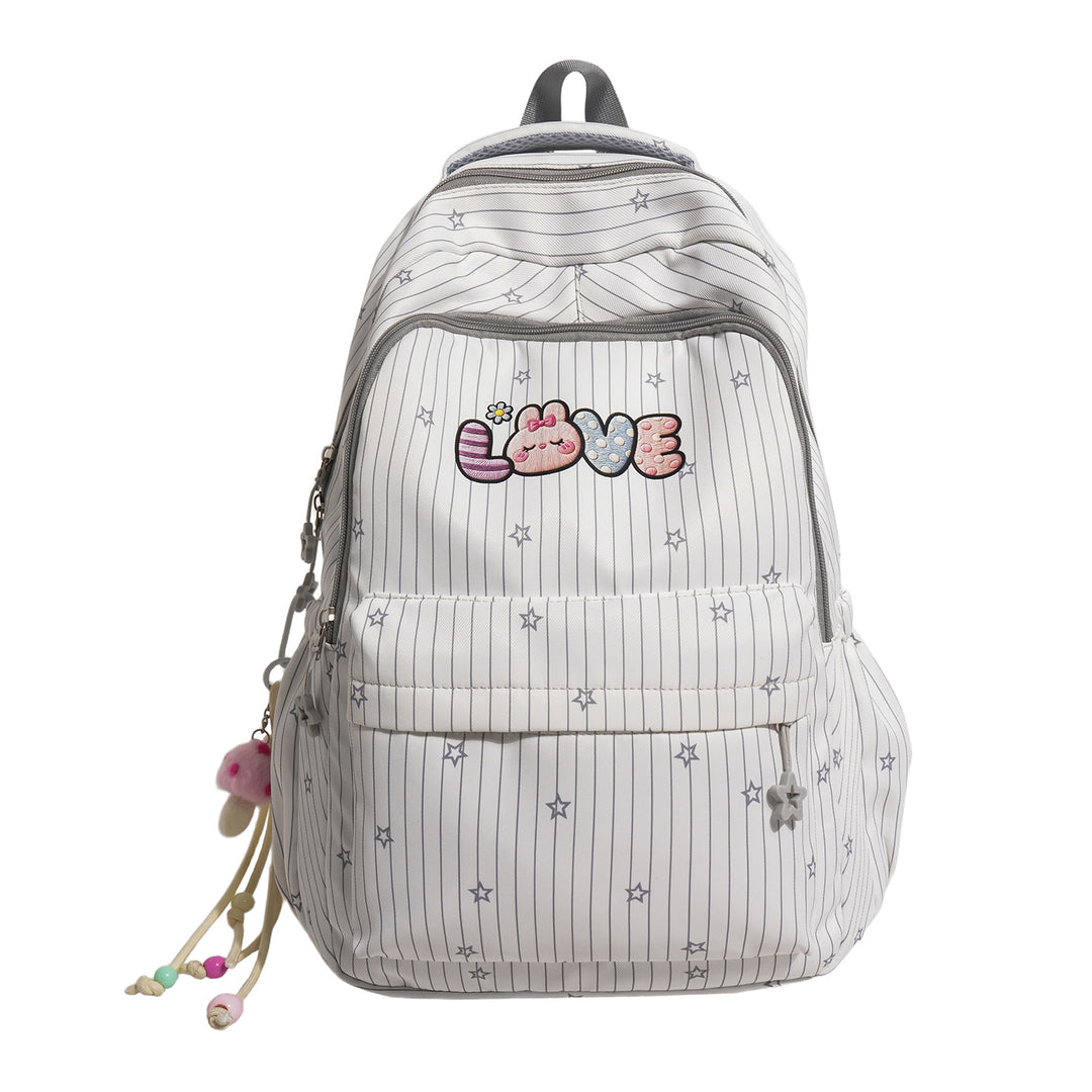 Whimsical Embroidered School Backpack Kalsten