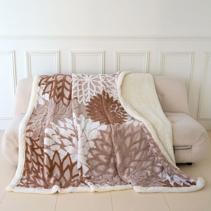 Ultra-Soft Textured Plush Throw Blanket