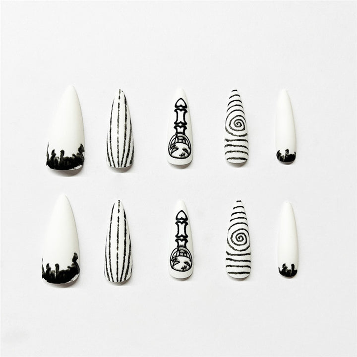 Artistic Thematic Press-On Nail Enhancements Kalsten