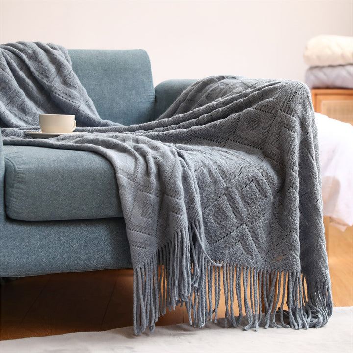 Cozy Knit Throw Blanket