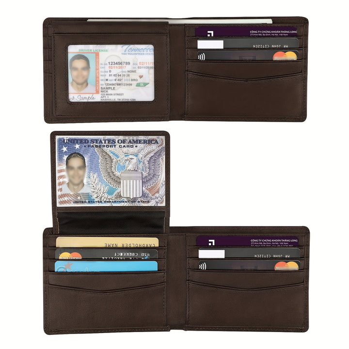 Spacious Multi-Card Leather Wallet Kalsten