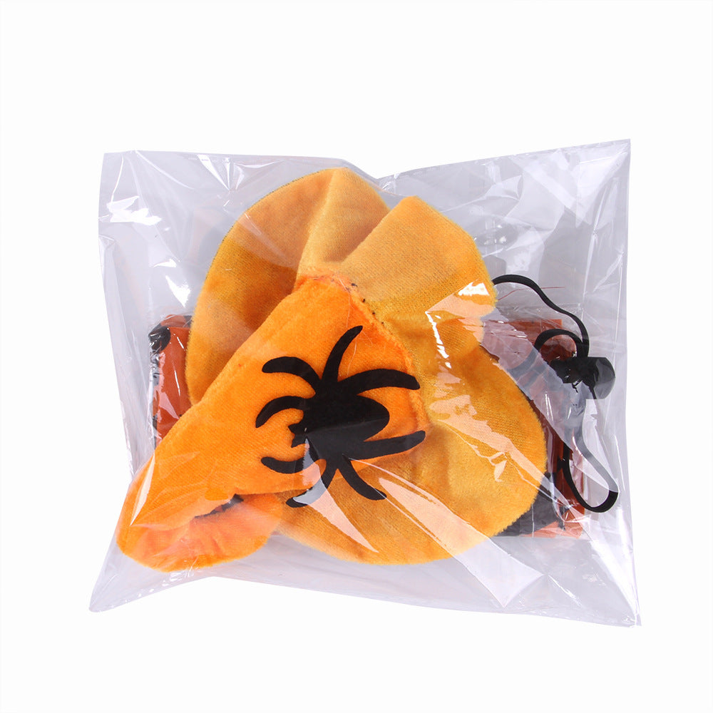 Halloween dog scarf with hat