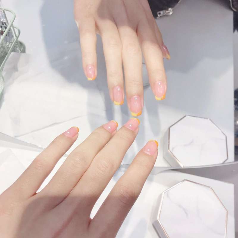 Acrylic Nail Set with Cheerful Fruit Design and Creative Accents Kalsten