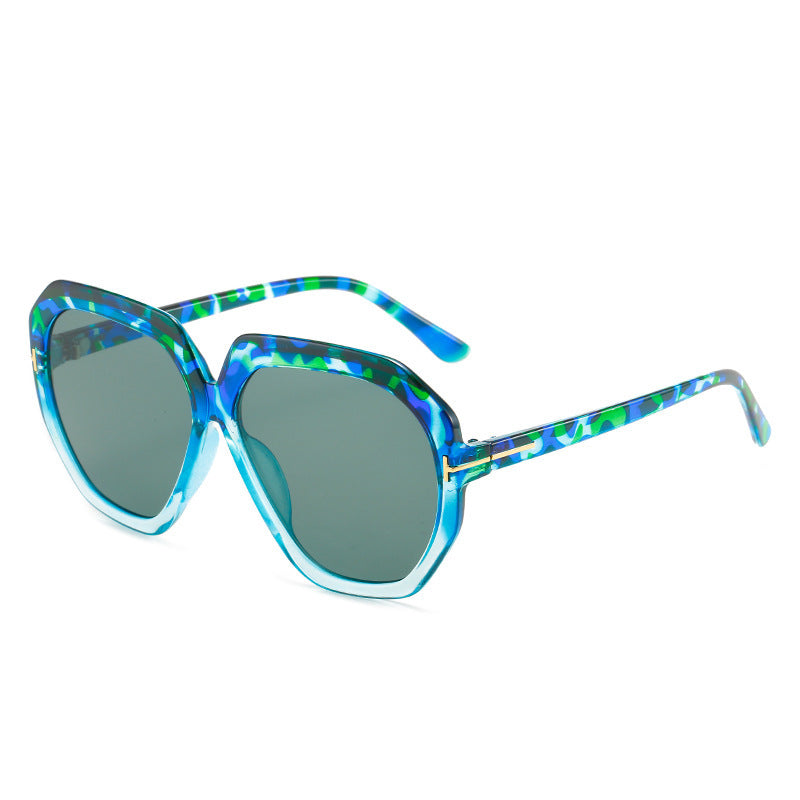 Fashion-Forward Oversized Hexagonal Sunglasses Kalsten