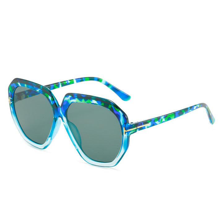 Fashion-Forward Oversized Hexagonal Sunglasses Kalsten