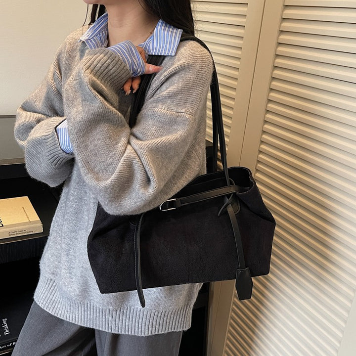 Luxe Suede Tote Bag Kalsten