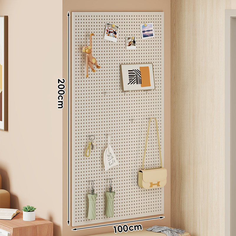 Wall-Mounted Perforated Metal Pegboard Organizer Panel