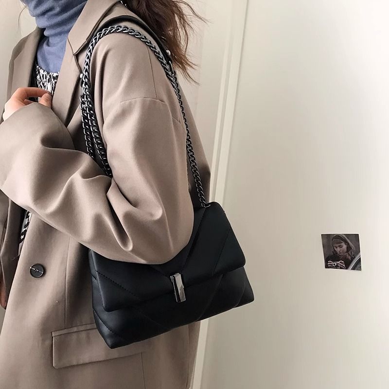 Quilted Leather Crossbody Bag Kalsten