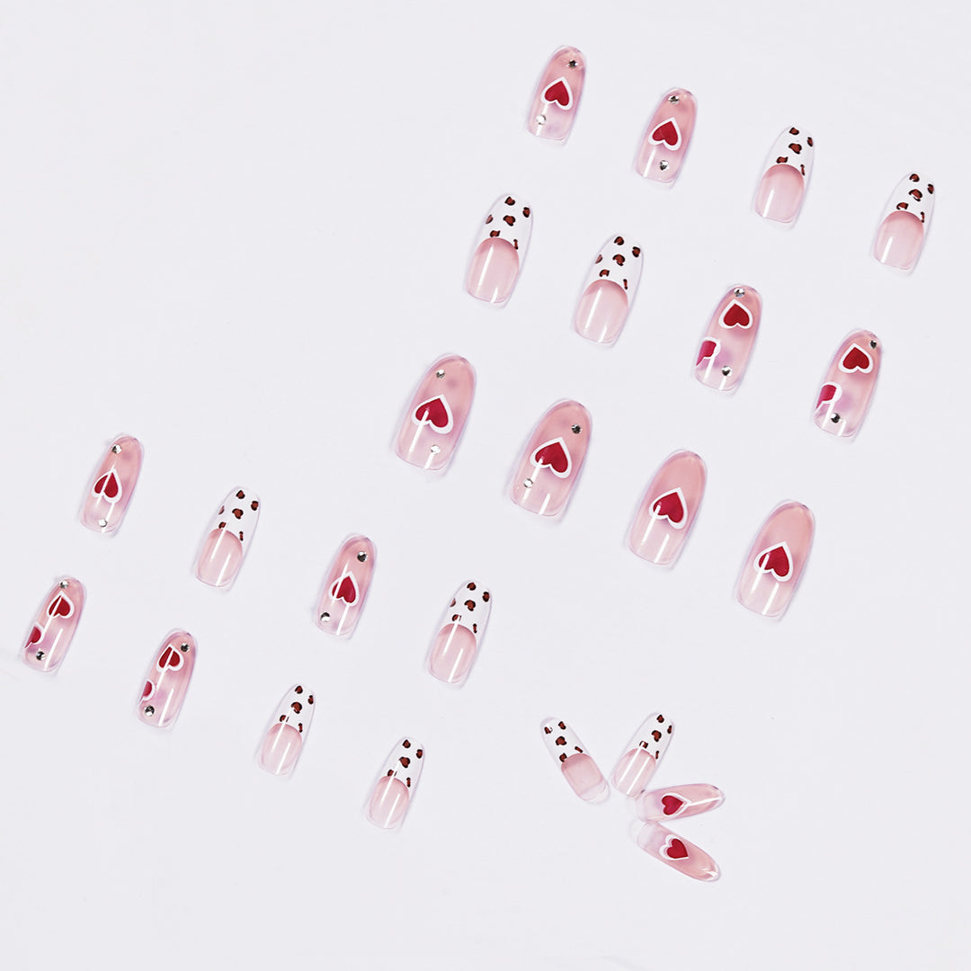 Artistic Nail Art with Heart Design Kalsten