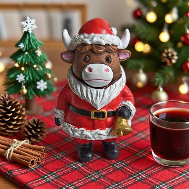 Christmas decoration figure in Highlands cattle design Kalsten