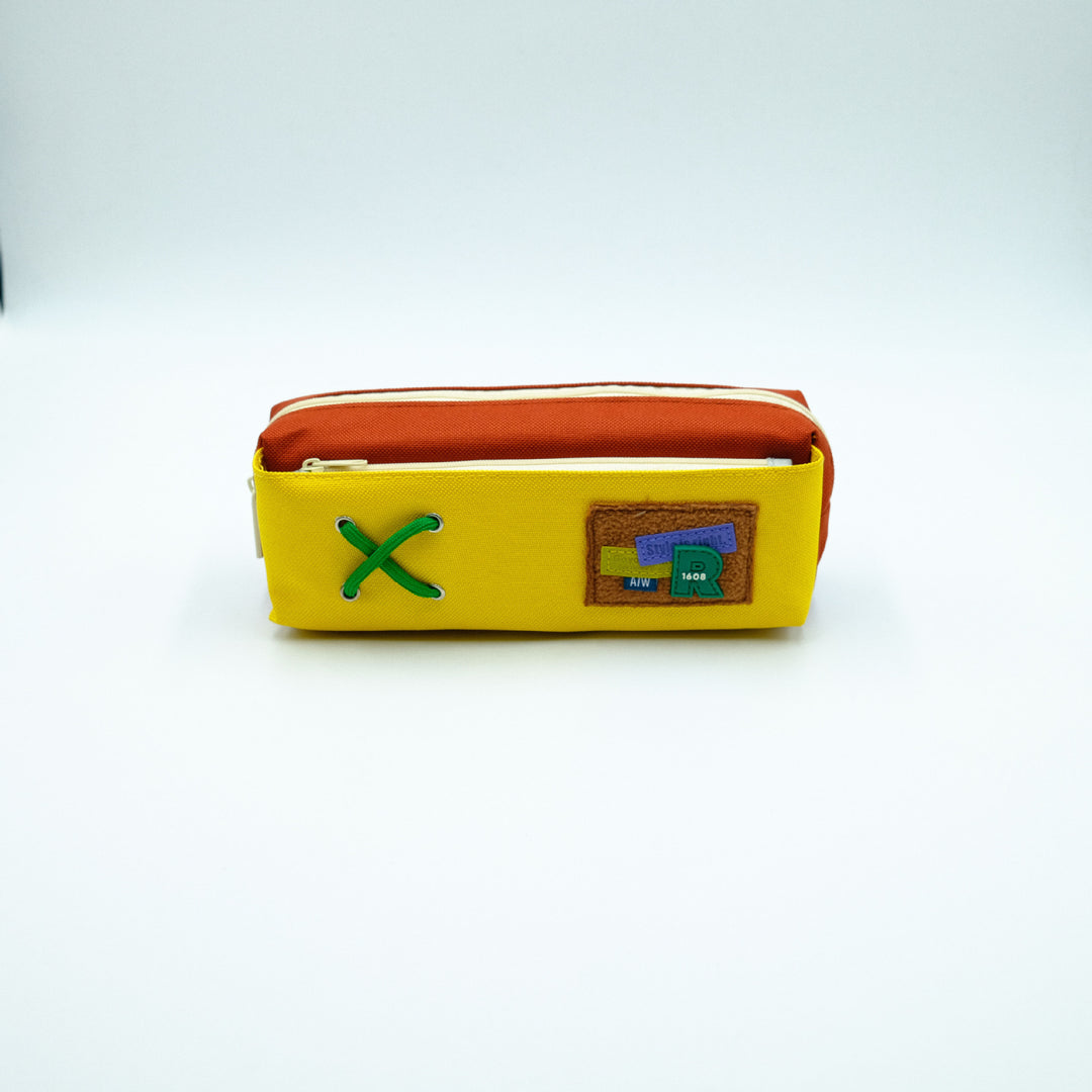 Trendy Canvas Zippered Pencil Case