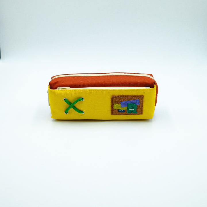 Trendy Canvas Zippered Pencil Case