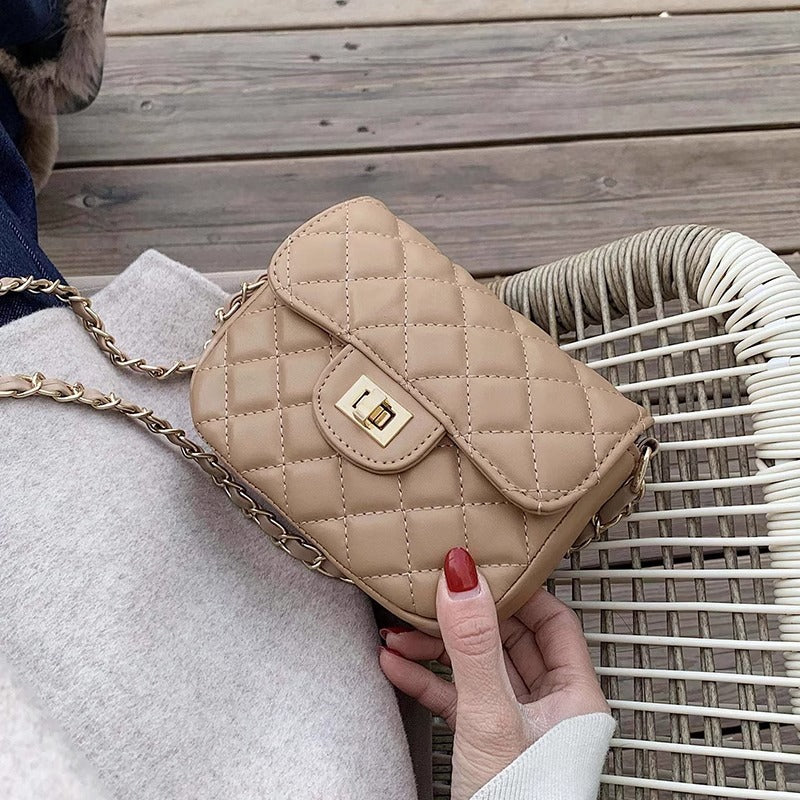 Quilted Crossbody Messenger Bag Kalsten