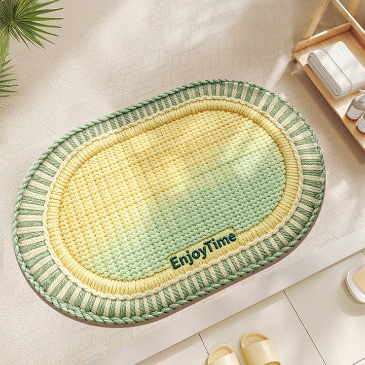 Textured Braided Area Mat