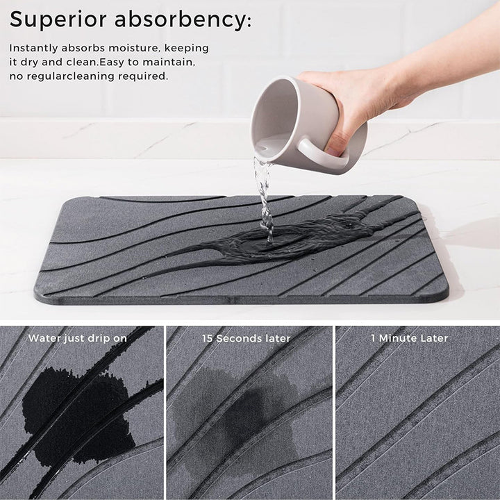 Ergonomic Dish Draining Mat