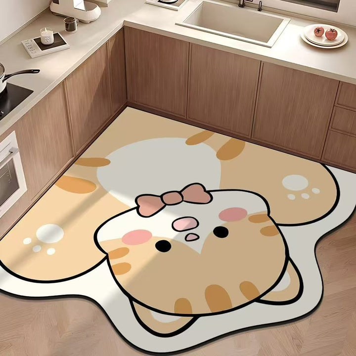 Cartoon Dog-Shaped Area Rug