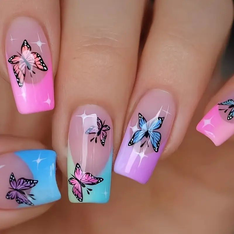 Floral Gradient Nail Art Design Kit Kalsten